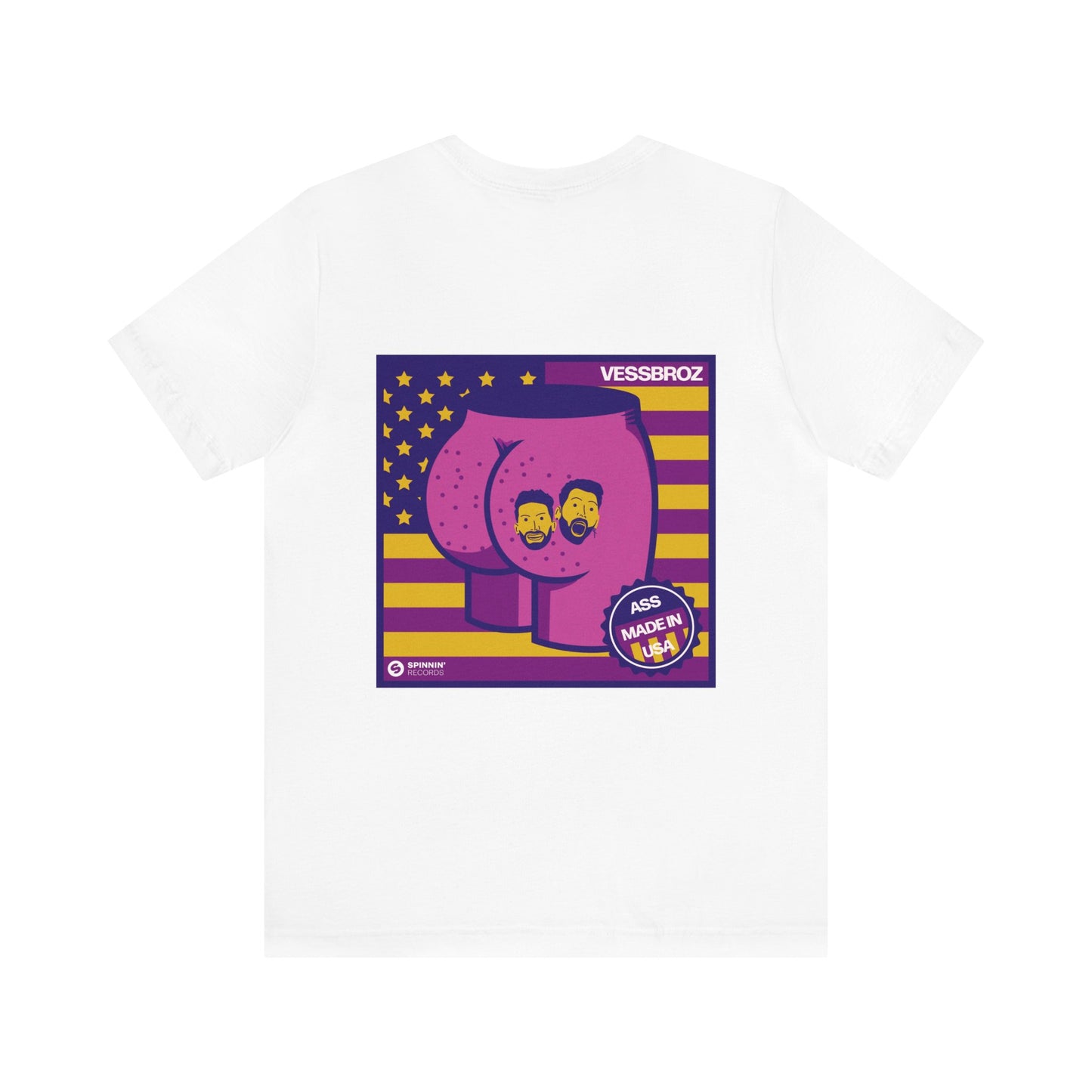 Unisex Jersey Short Sleeve Tee - Vessbroz - A$$ Made In USA (Official Cover Artwork)