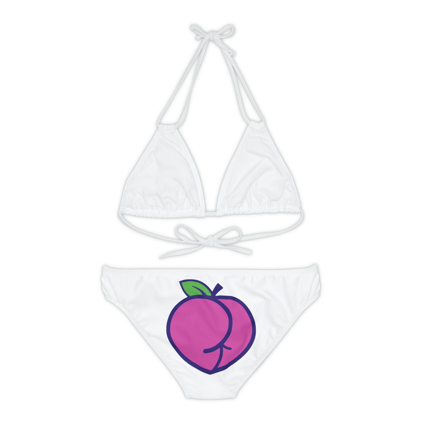 Strappy Bikini Set (AOP) - Vessbroz - Peach Butt